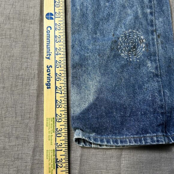Vintage 70s/80s Levi’s Orange Tab Distressed Denim Jeans 24x31 USA - Picture 15 of 16